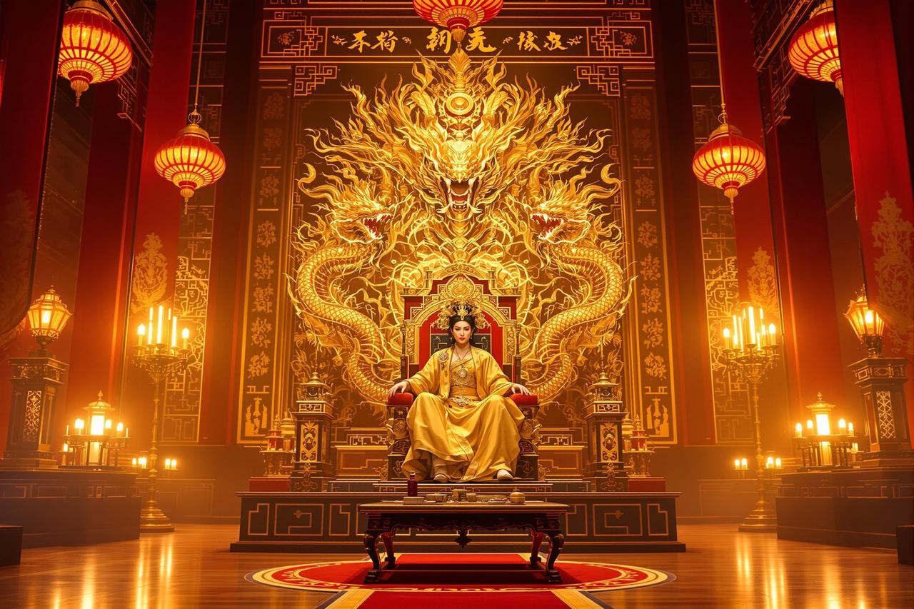 大香蕉电影院出品古装权谋剧《锦绣未央》华丽海报